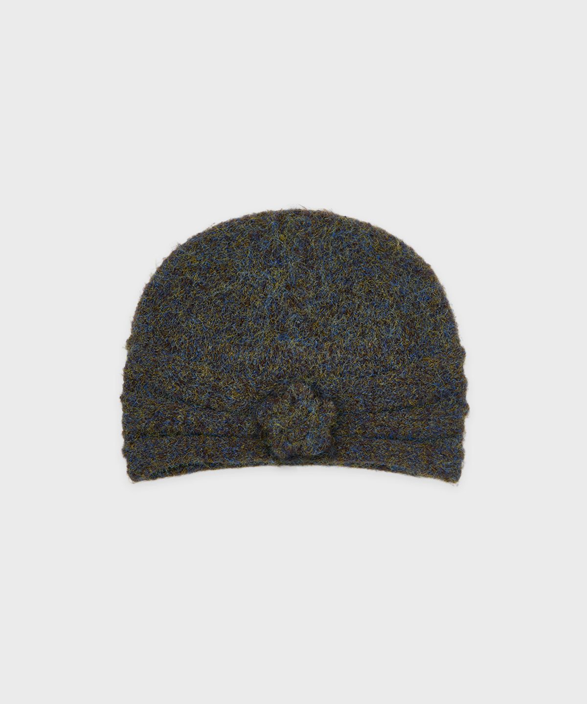 시눈(SINOON) Flower Shirring Beanie (Khaki Brown)
