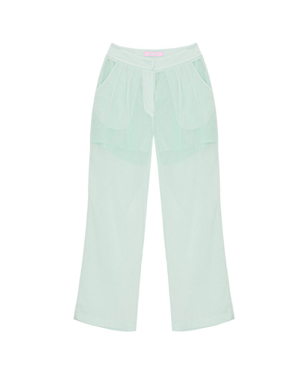 시데라(SIDERA) Whisper Glitter Sheer Pants [Mint]
