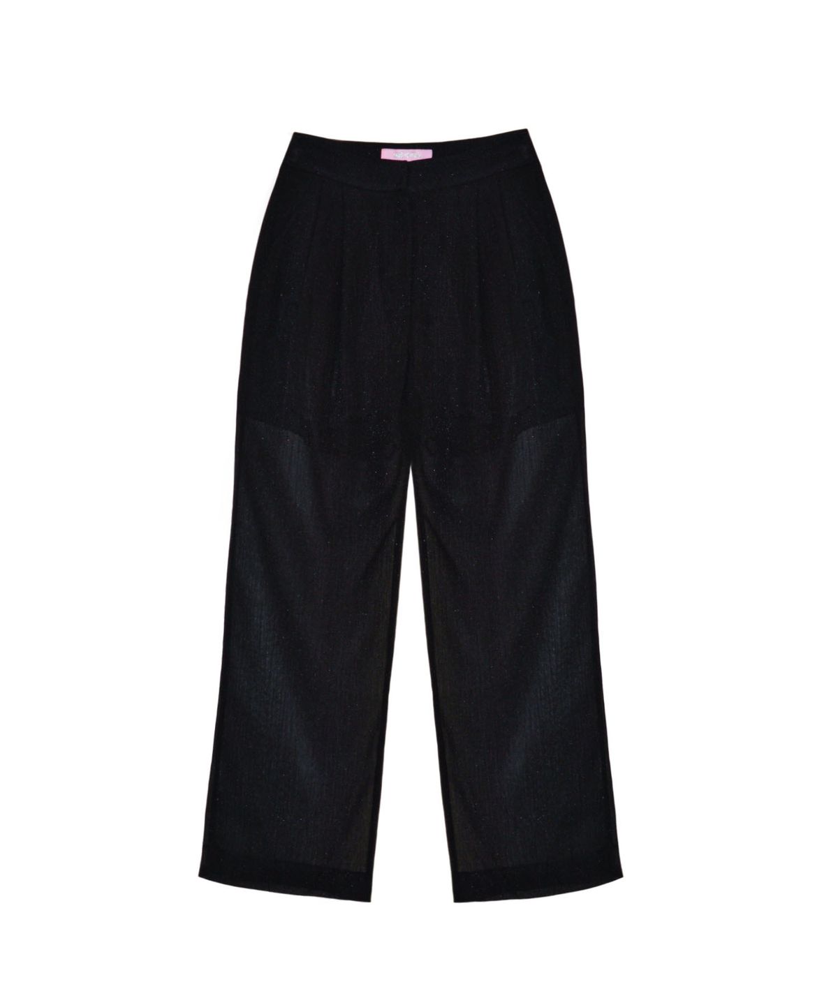 시데라(SIDERA) Whisper Glitter Sheer Pants [Black]