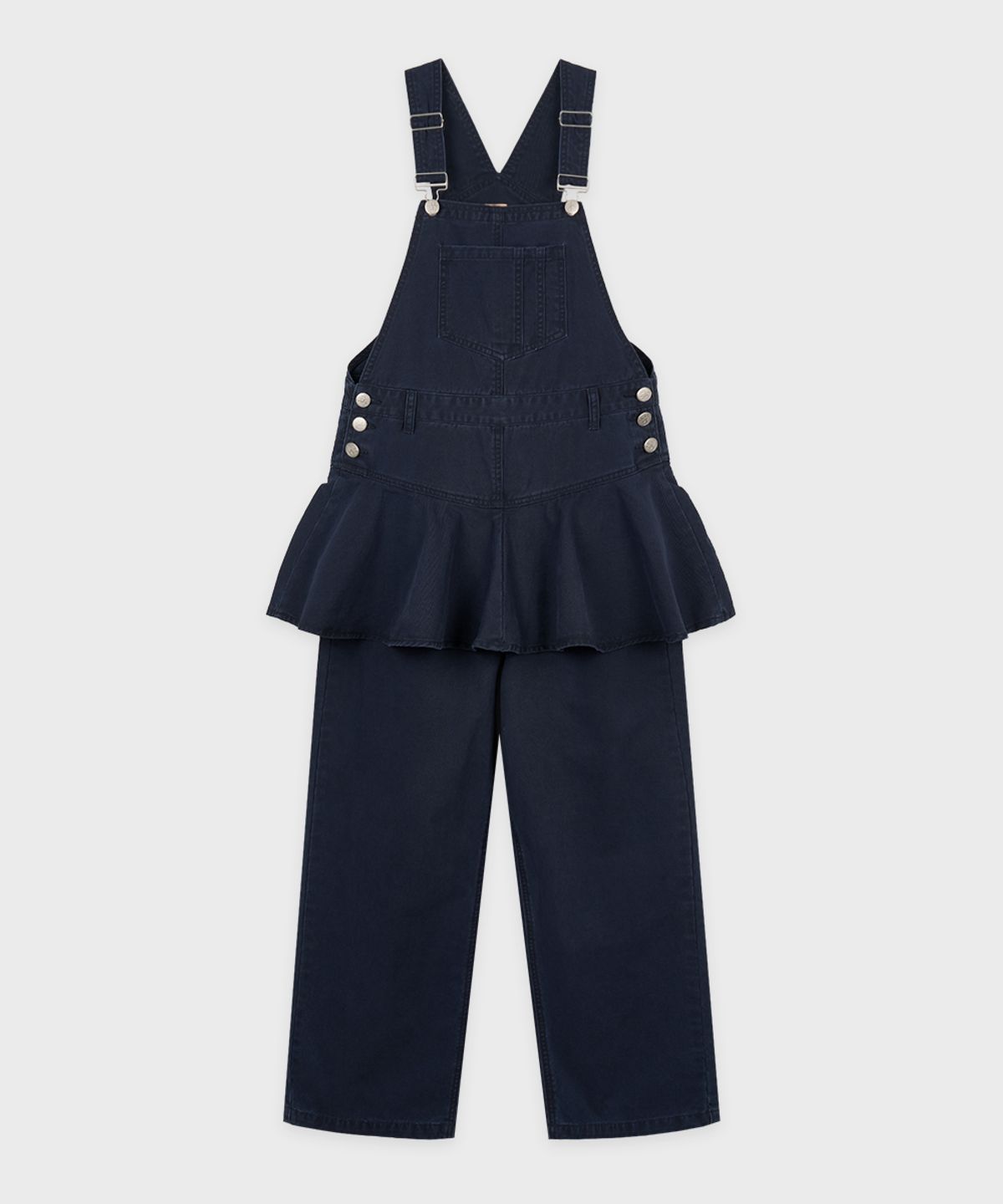 시눈(SINOON) Flare Skirt Layered Overall (Navy)