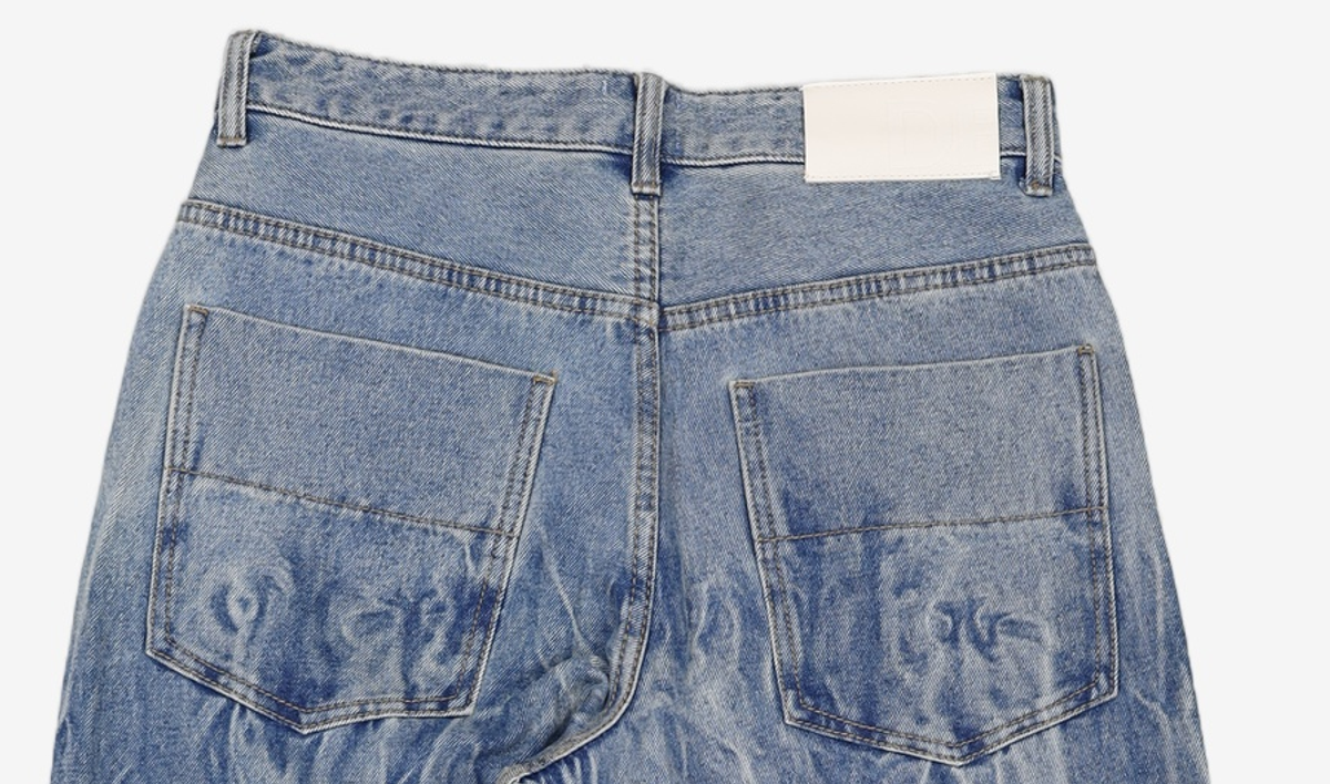 데케트(DECET) Mid Rise Wide Jeans DCPT027BlueCenter 30