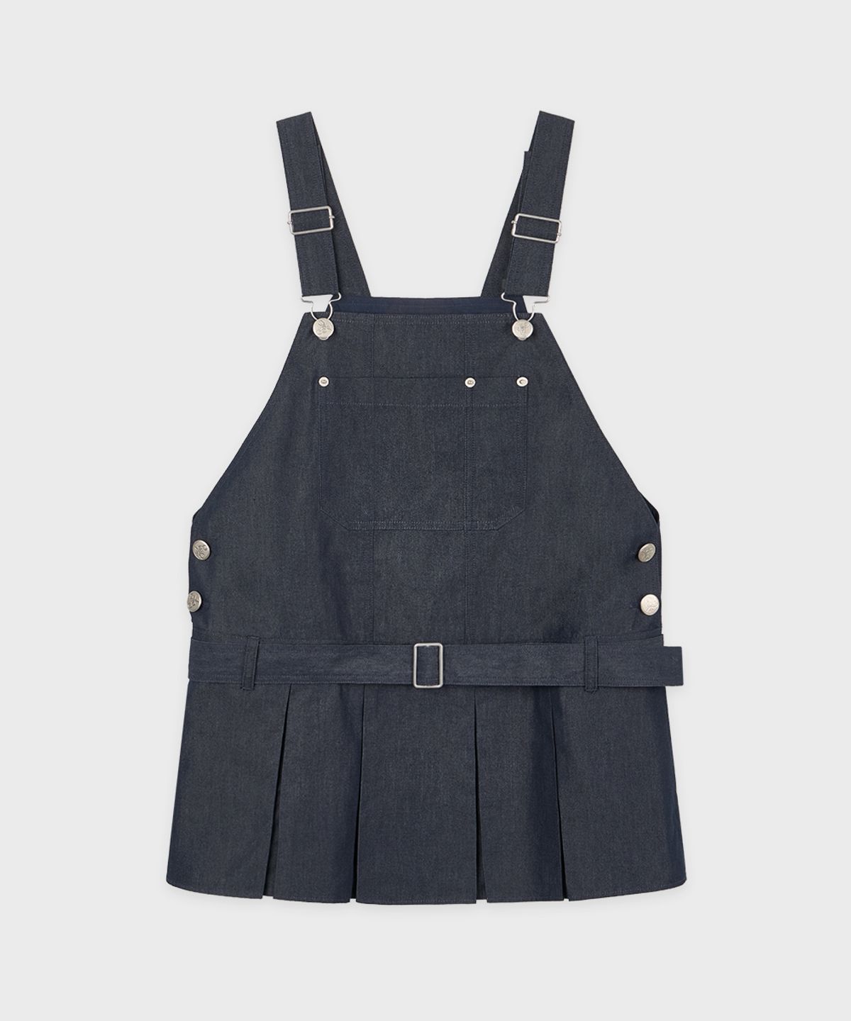 시눈(SINOON) Pleats Mini Overall (Navy)