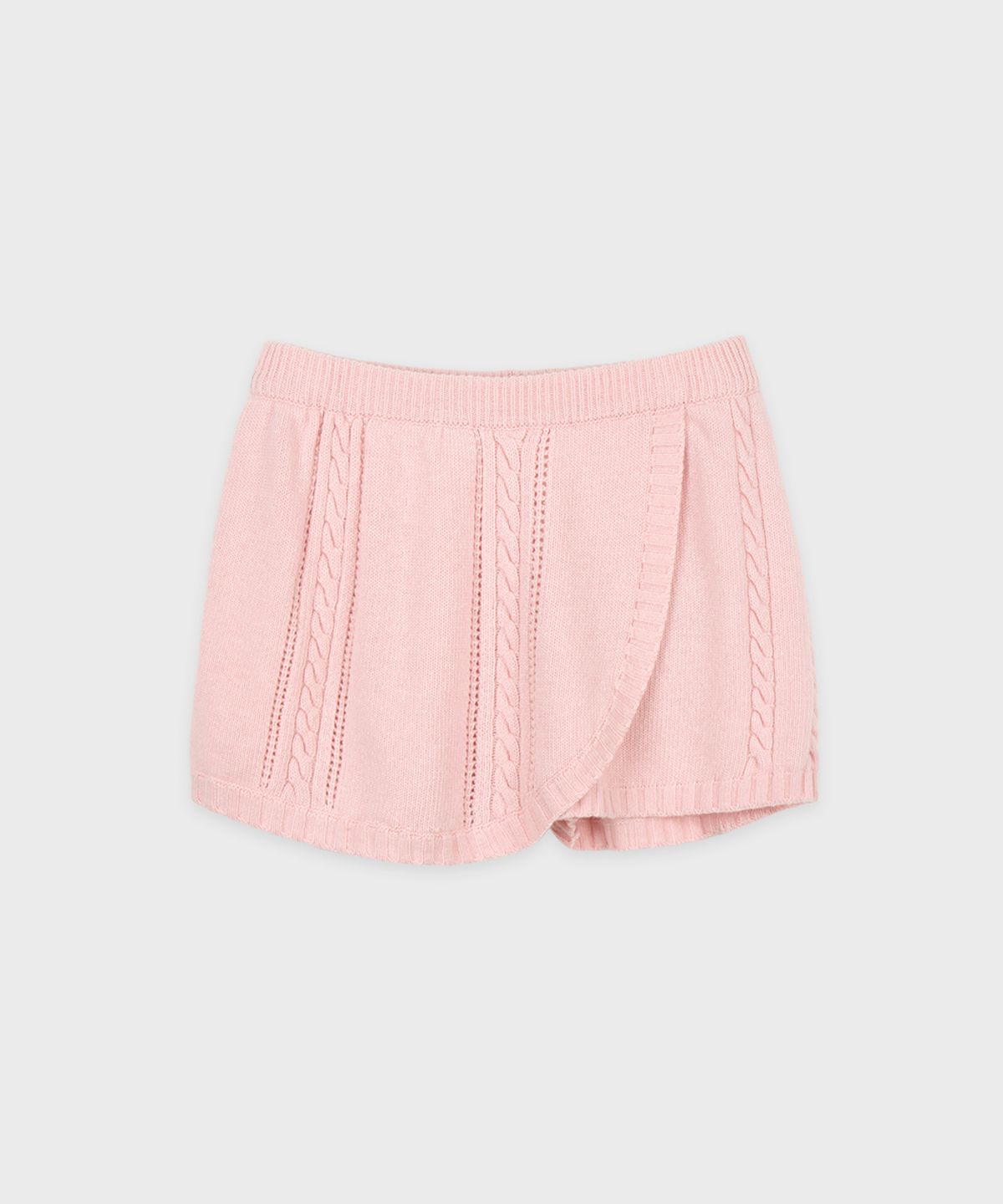 시눈(SINOON) Cable Knit Short Pants (Pink)
