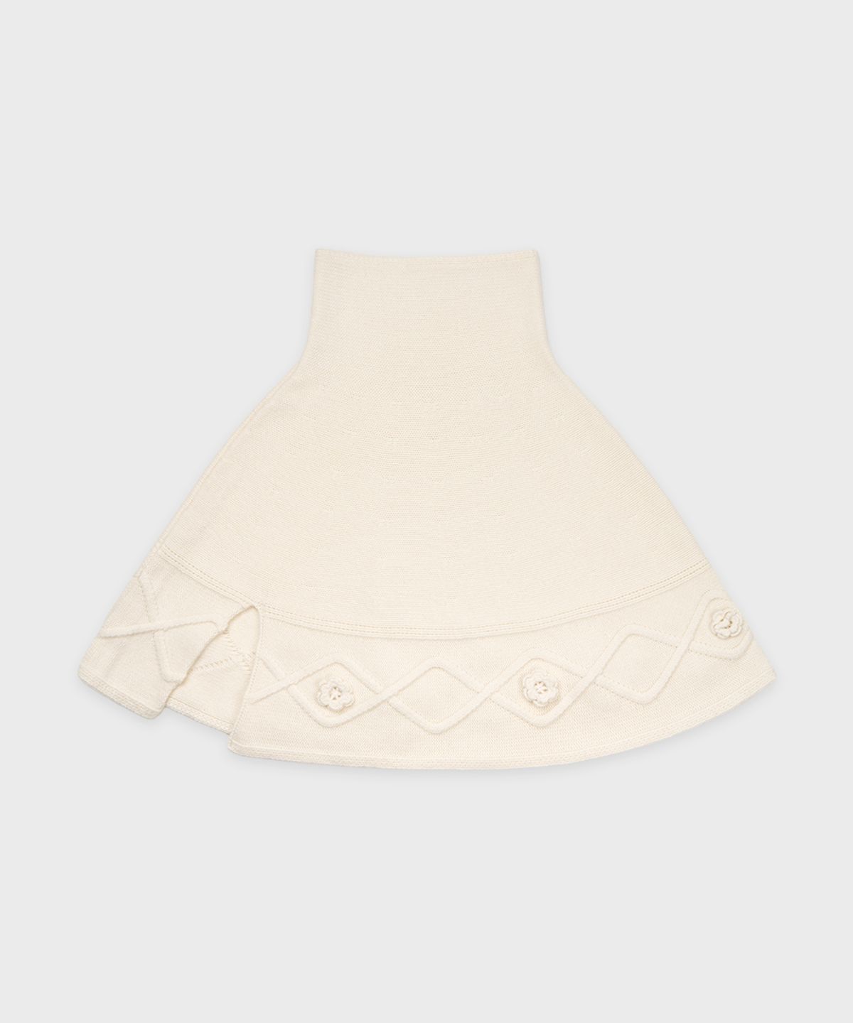 시눈(SINOON) High Neck Knit Cape (Ivory)