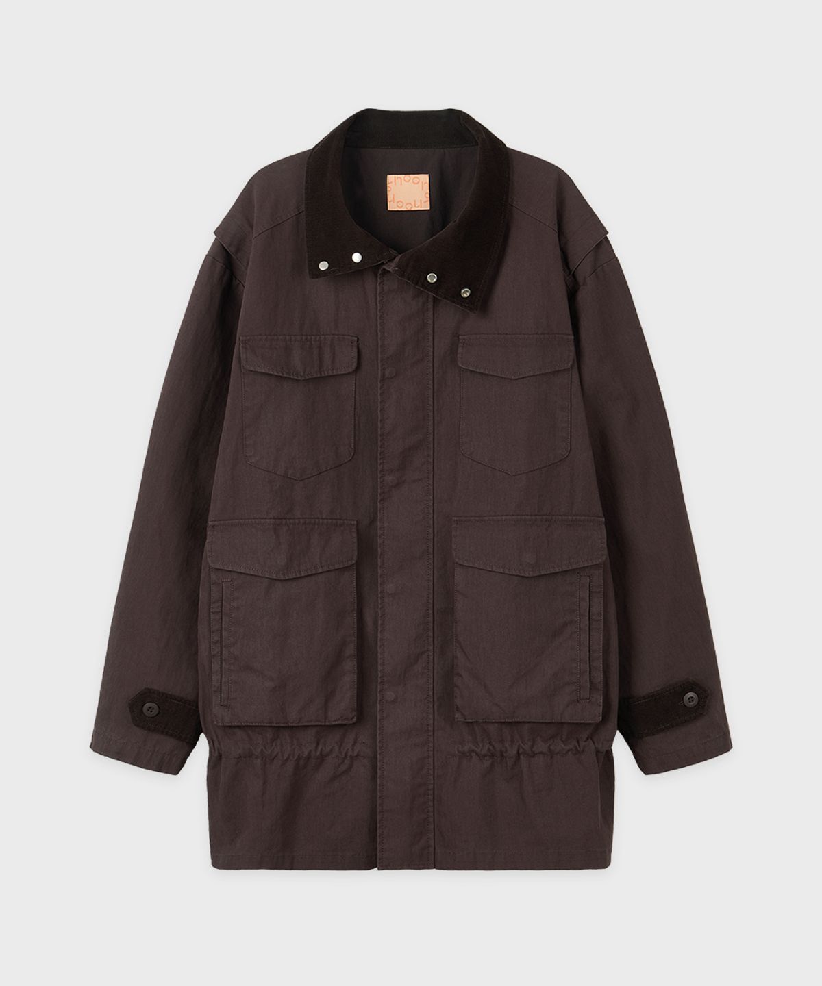 시눈(SINOON) Color Block Washed Work Jacket (Brown Purple)
