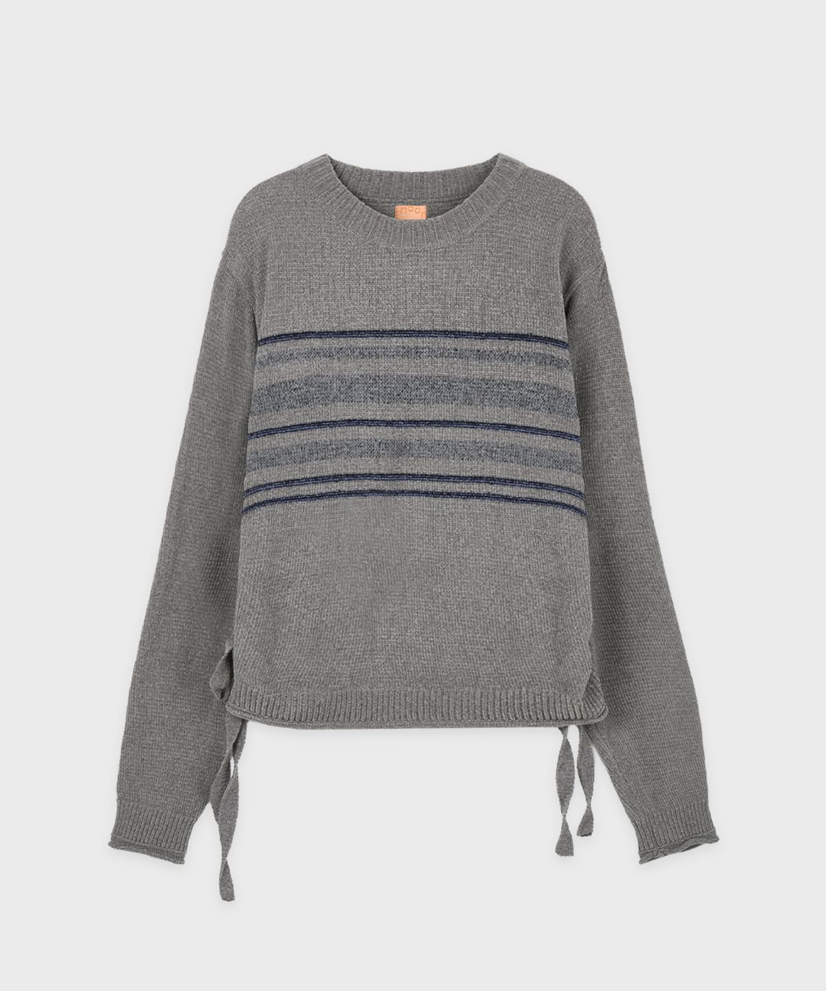 시눈(SINOON) Velvet String Pullover (Grey)