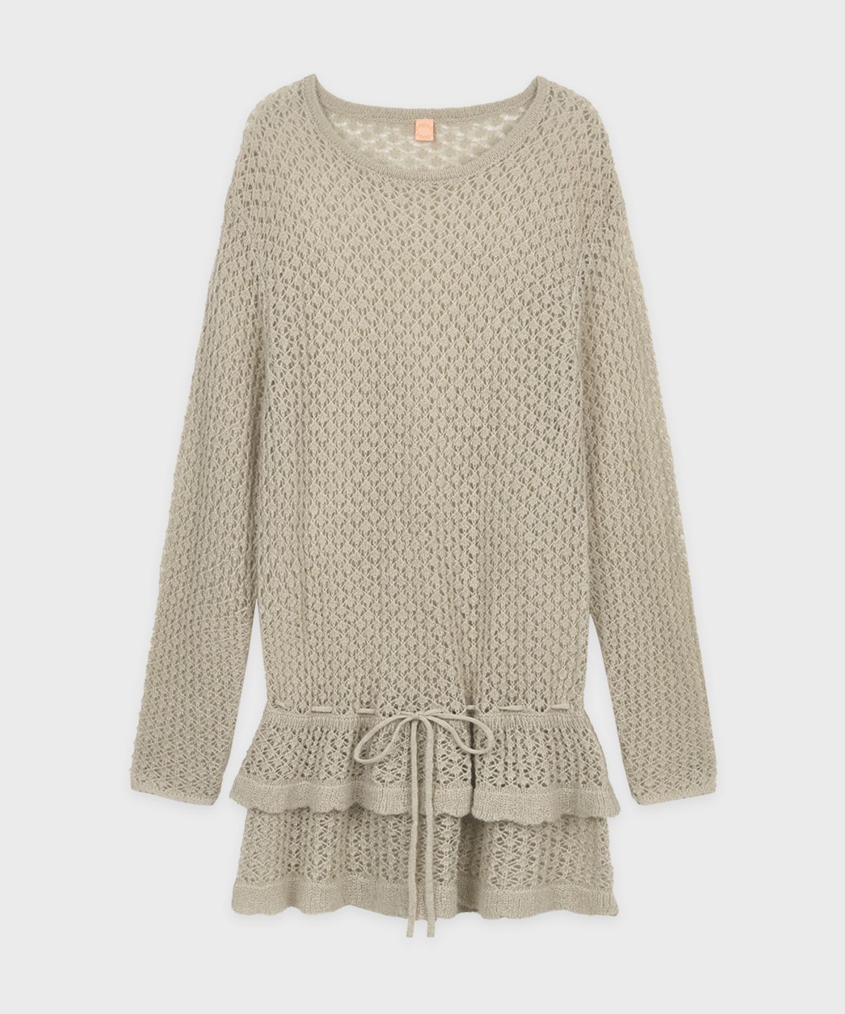 시눈(SINOON) Openwork Knit Pullover (Beige)