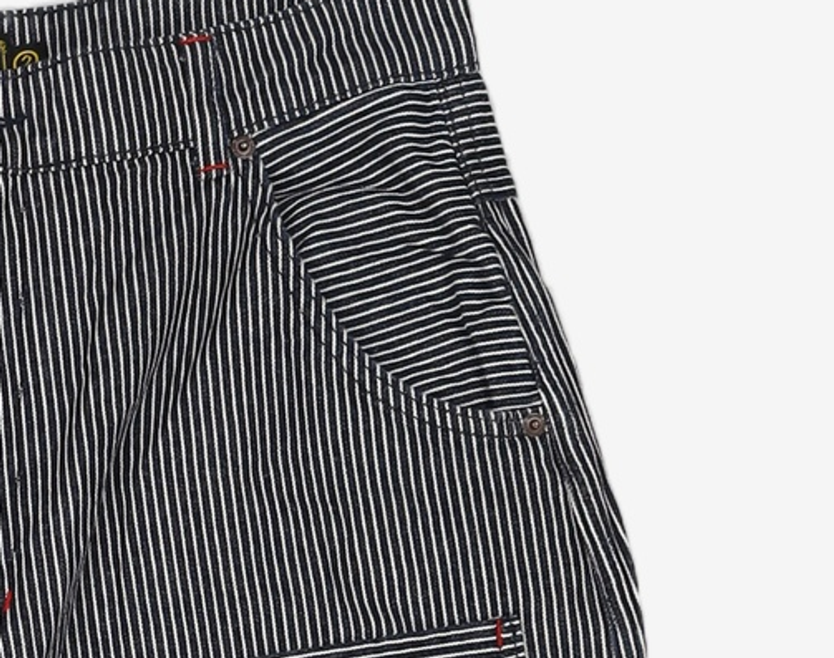 오가프(OGARP) Hickory Stripe Denim Pants Black 2