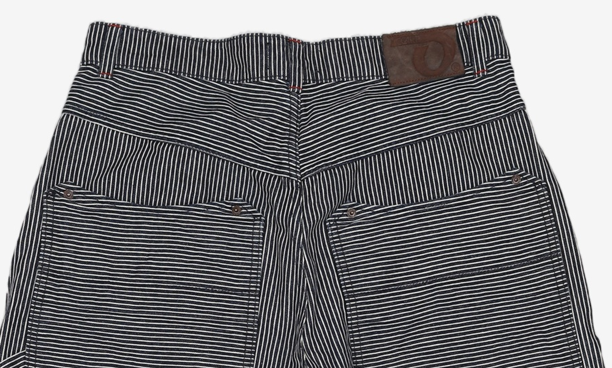 오가프(OGARP) Hickory Stripe Denim Pants Black 2