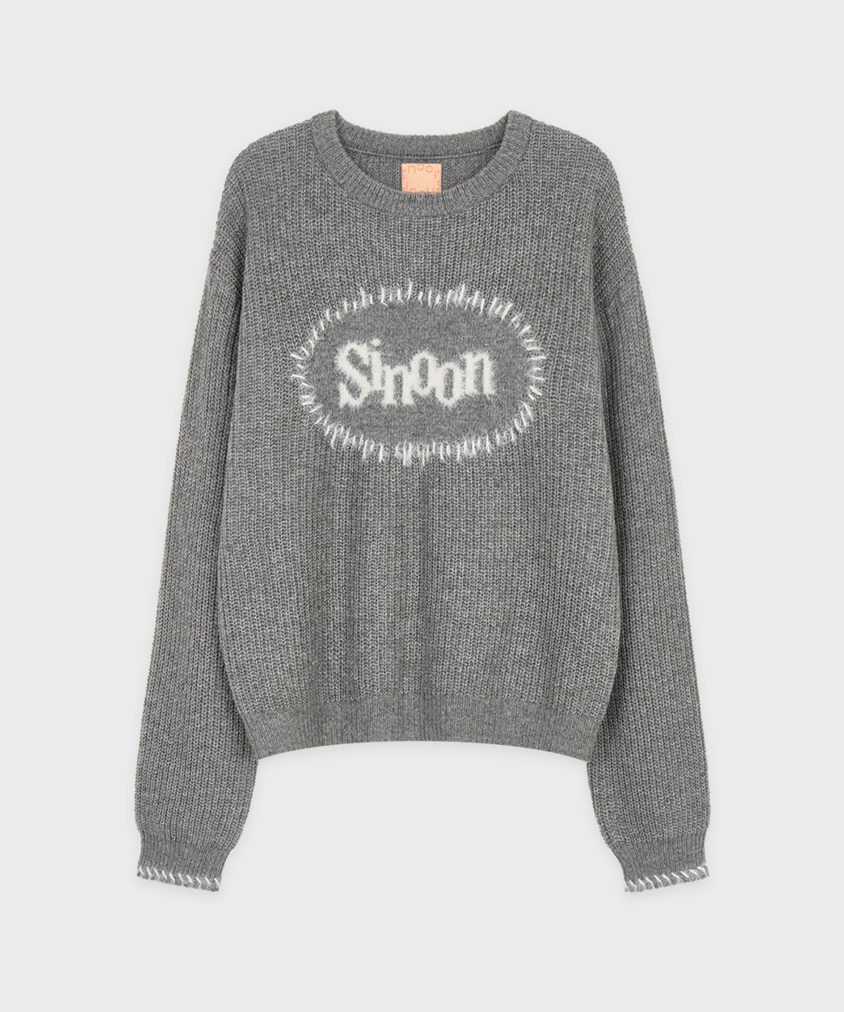 시눈(SINOON) Sinoon Logo Knit (Melange Grey)