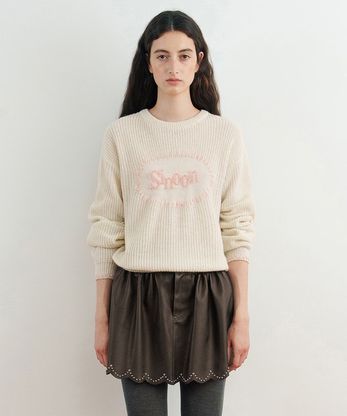 시눈(SINOON) Sinoon Logo Knit (Ivory)