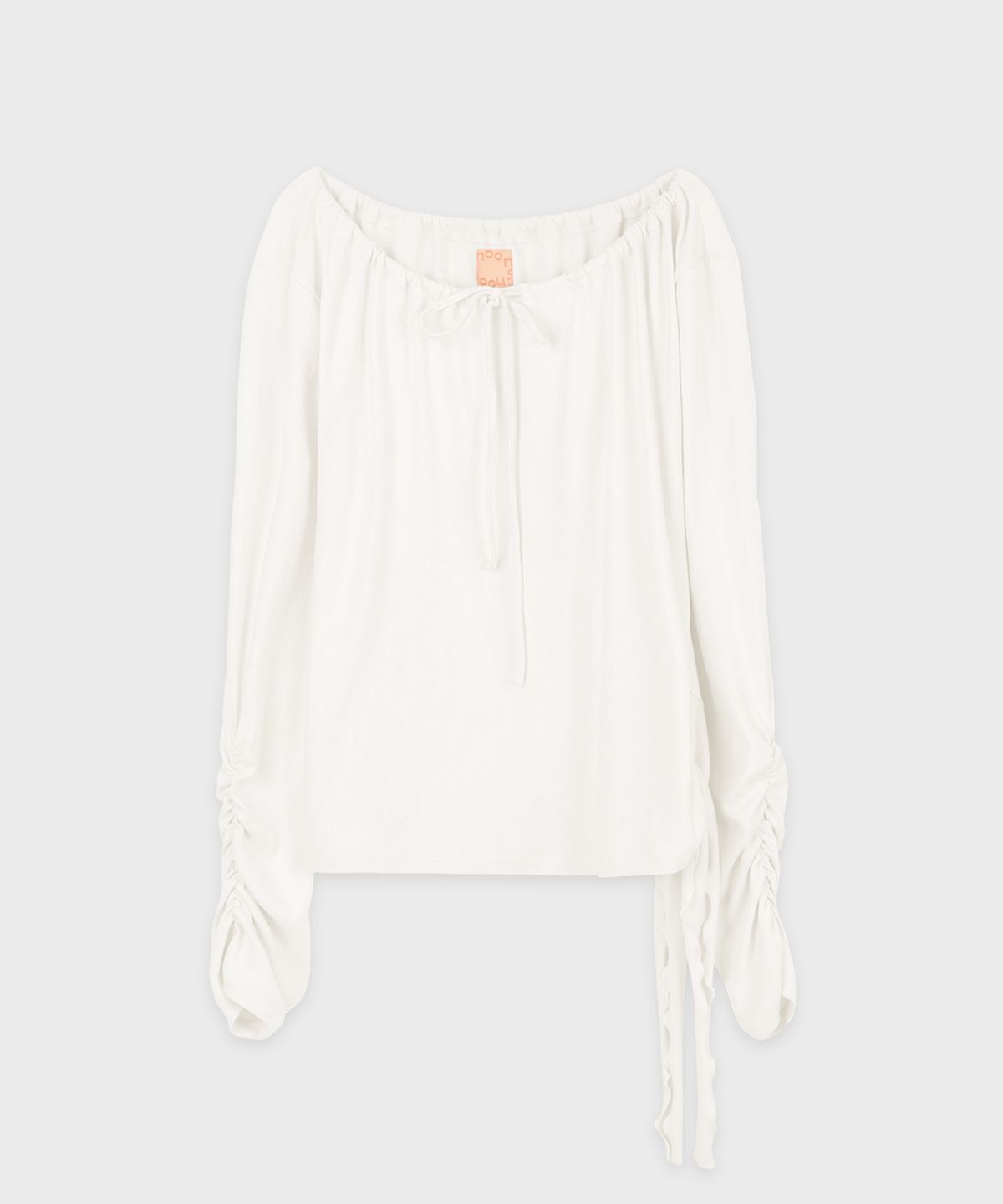 시눈(SINOON) Side Tie T-Shirt (Ivory)