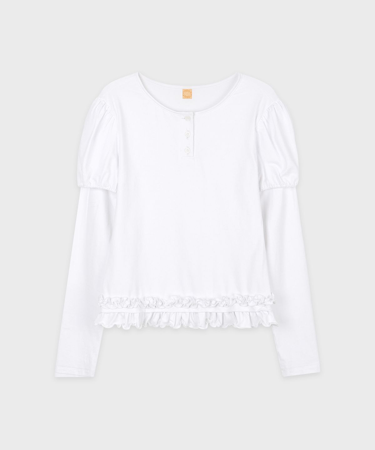 시눈(SINOON) Balloon Puff Layered Sleeve (Ivory)