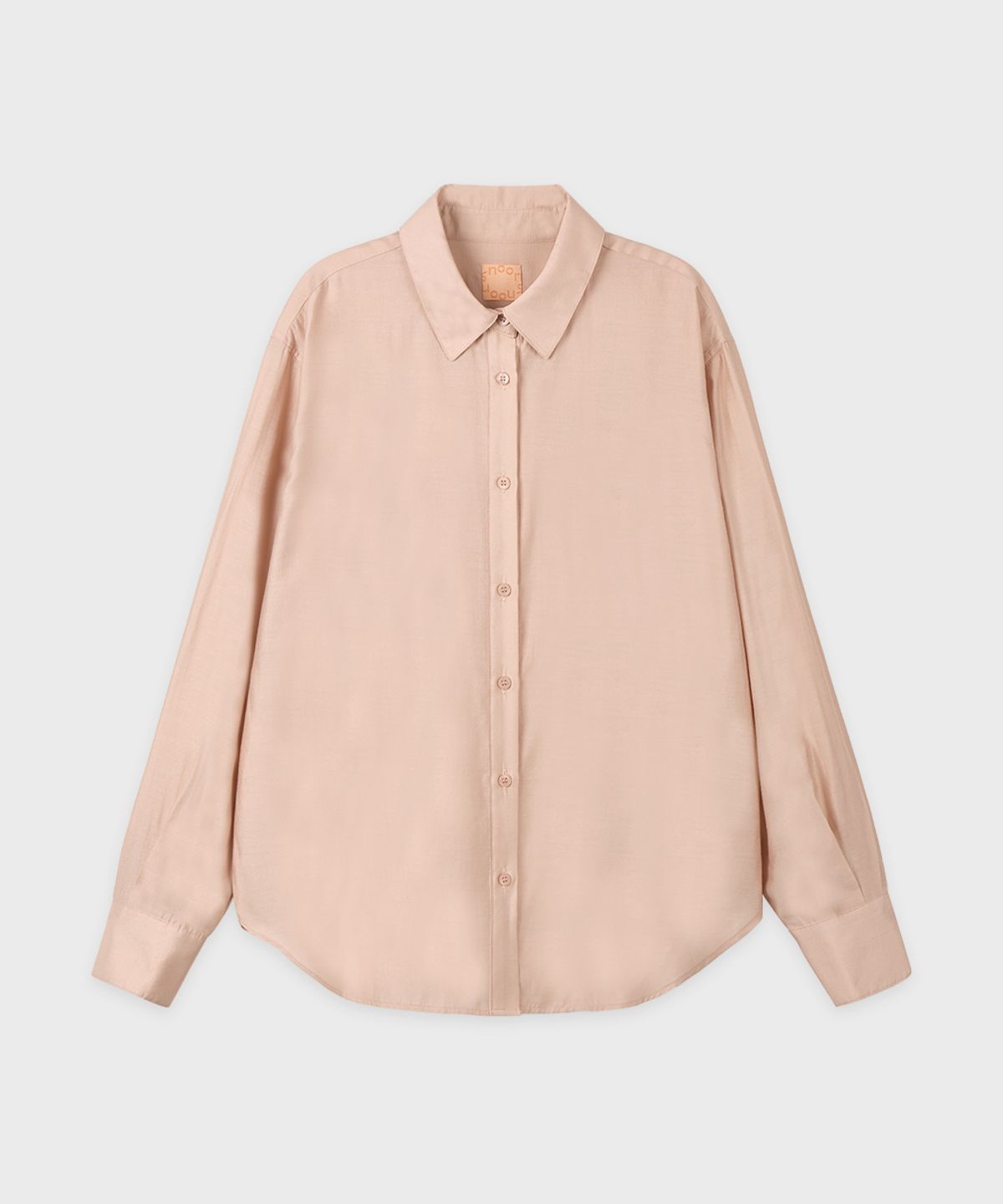 시눈(SINOON) Sheer Loose Shirt (Light Pink)