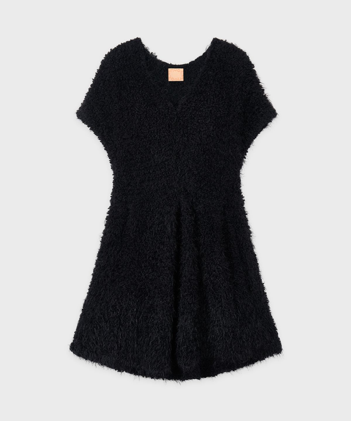 시눈(SINOON) V-Neck Flare Knit (Black)