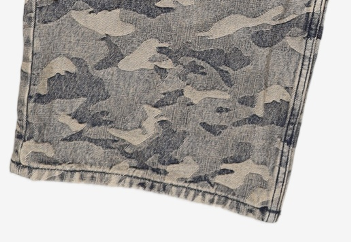 크리틱(CRITIC) CAMO WASHING 4 TUCK SET UP DENIM PANTS BEIGE L
