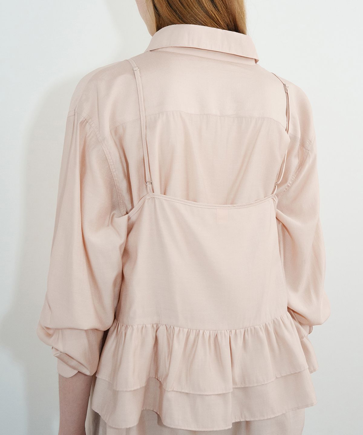 시눈(SINOON) Sheer Wrap Sleeveless (Light Pink)