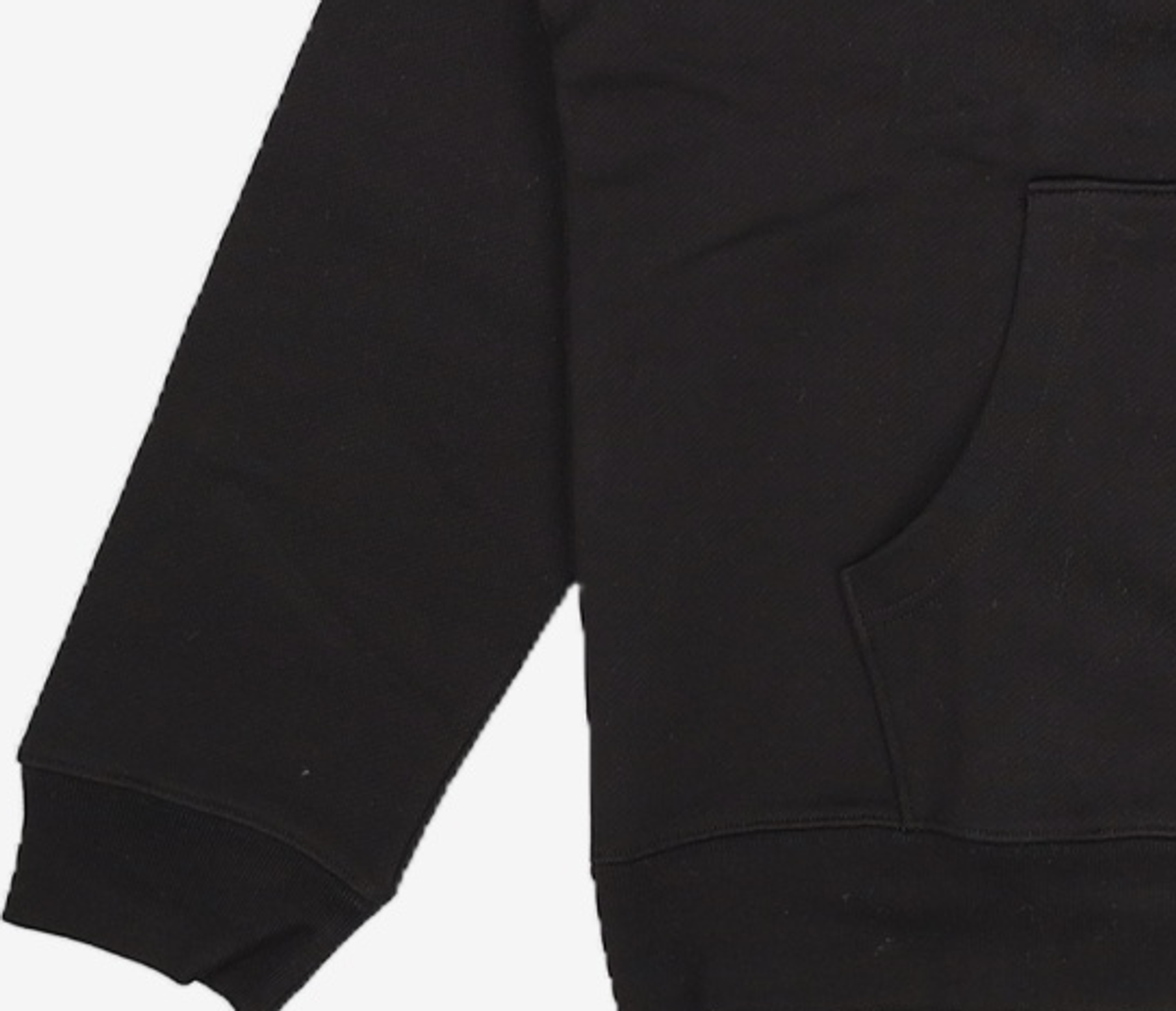 쓰리투에이티(THREE TO EIGHTY) RUFFLED SWEAT HOODIE (BLACK) OS
