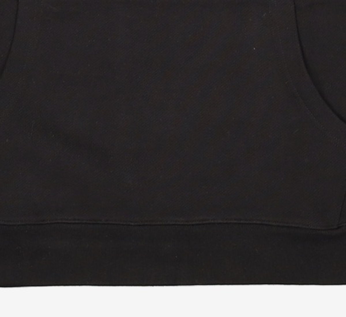 쓰리투에이티(THREE TO EIGHTY) RUFFLED SWEAT HOODIE (BLACK) OS