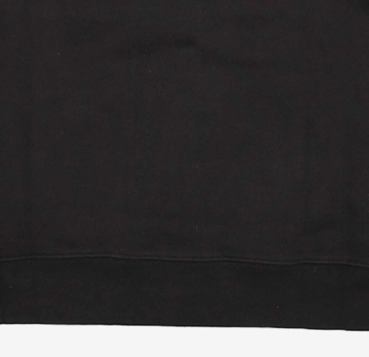 쓰리투에이티(THREE TO EIGHTY) RUFFLED SWEAT HOODIE (BLACK) OS