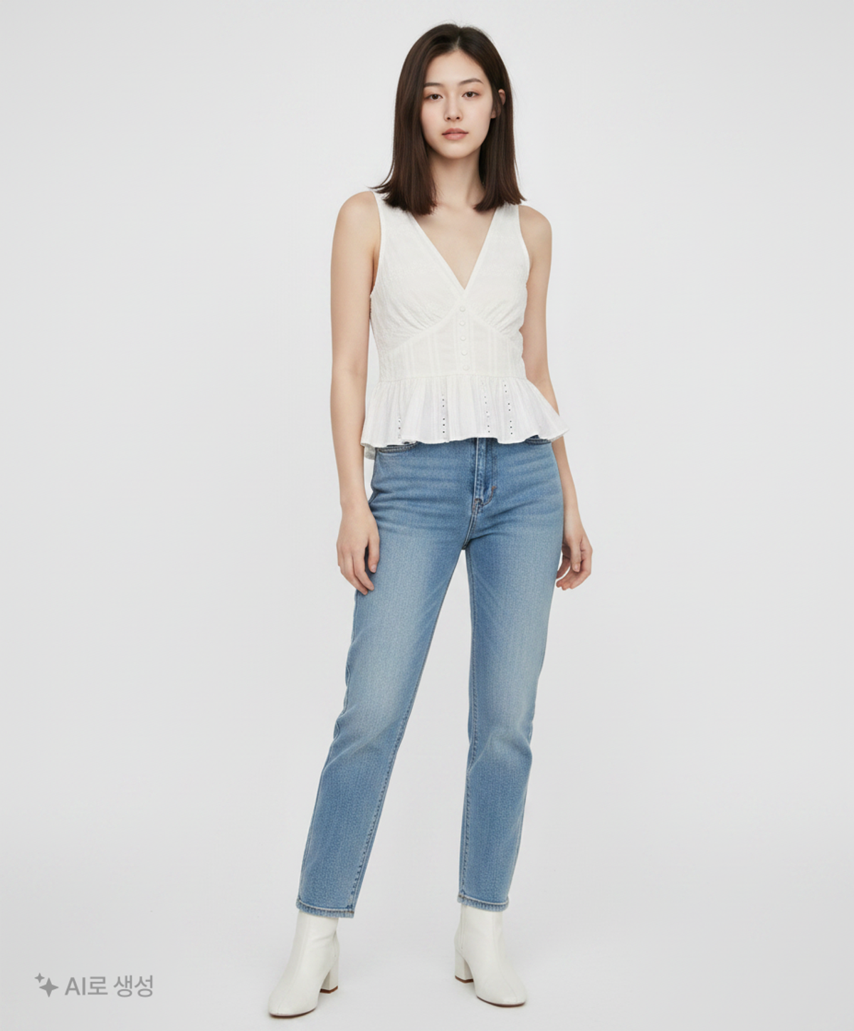 시눈(SINOON) Rose Sleeveless (Cream) FREE