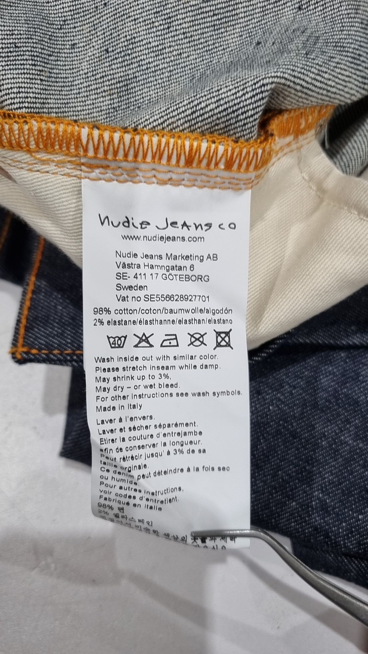 누디진(NUDIEJEANS) 청/데님 팬츠 32-30