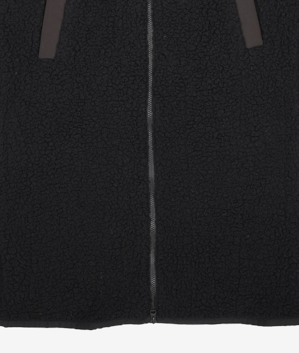 빈폴 스포츠(BEANPOLE SPORT) 블랙 여성 보아 플리스 롱 코트 (BO0939C135) 90