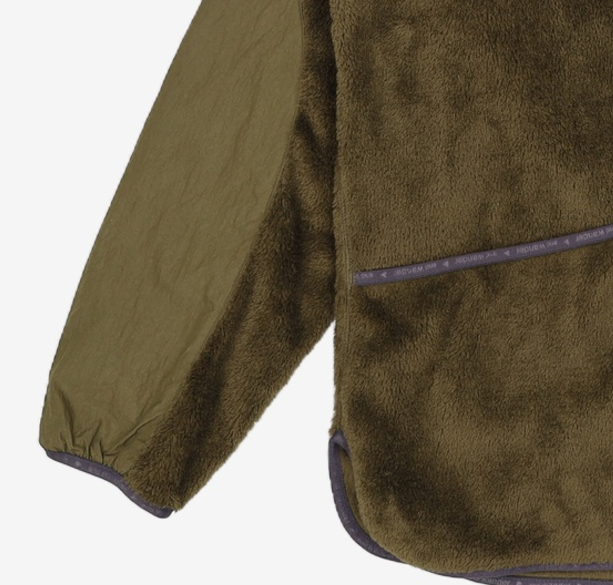바버(BARBOUR) [BARBOUR X AND WANDER] 남성 카키 And Wander Fleece 자켓 (URJU2F005L3) L