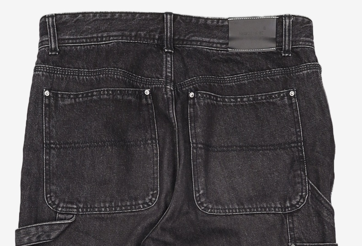 메종미네드(MAISON MINED) BLACK SPREAD CARPENTER DENIM 48