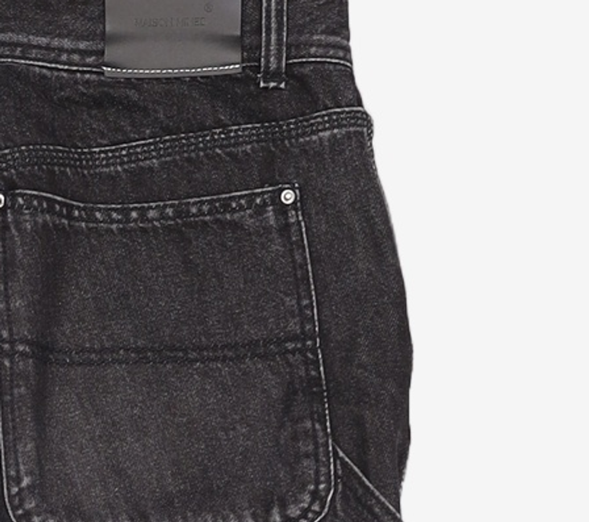 메종미네드(MAISON MINED) BLACK SPREAD CARPENTER DENIM 48