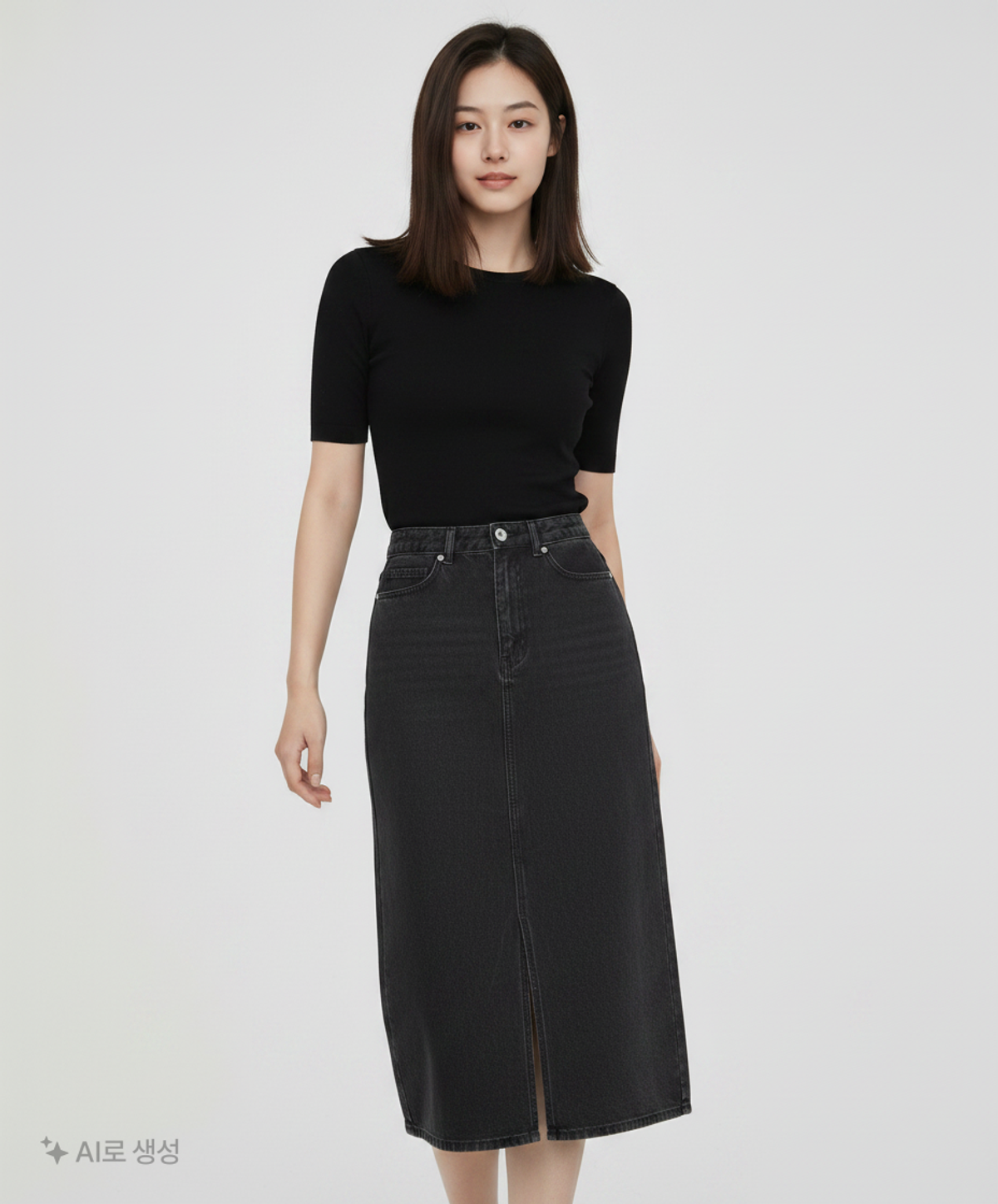 무신사 스탠다드(MUSINSA STANDARD) 롱스커트 L