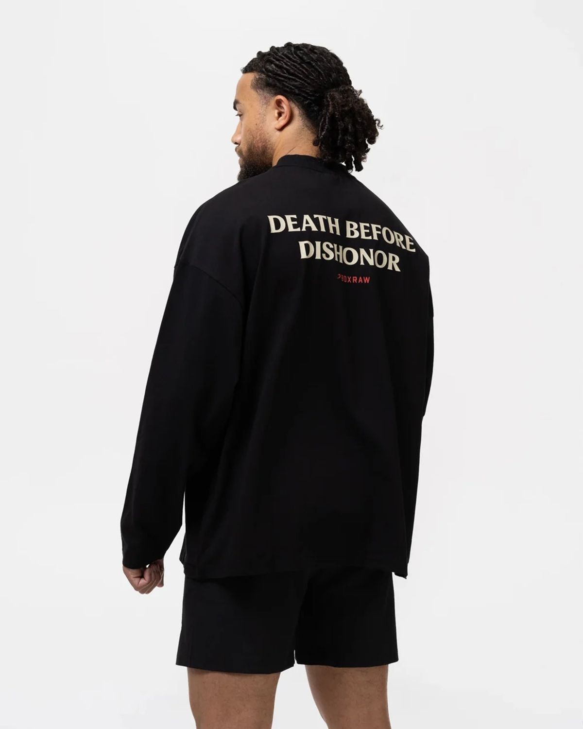 복스로(BOXRAW) Death Before Dishonor 롱슬리브 티셔츠 BXRW-DBDLST [블랙]