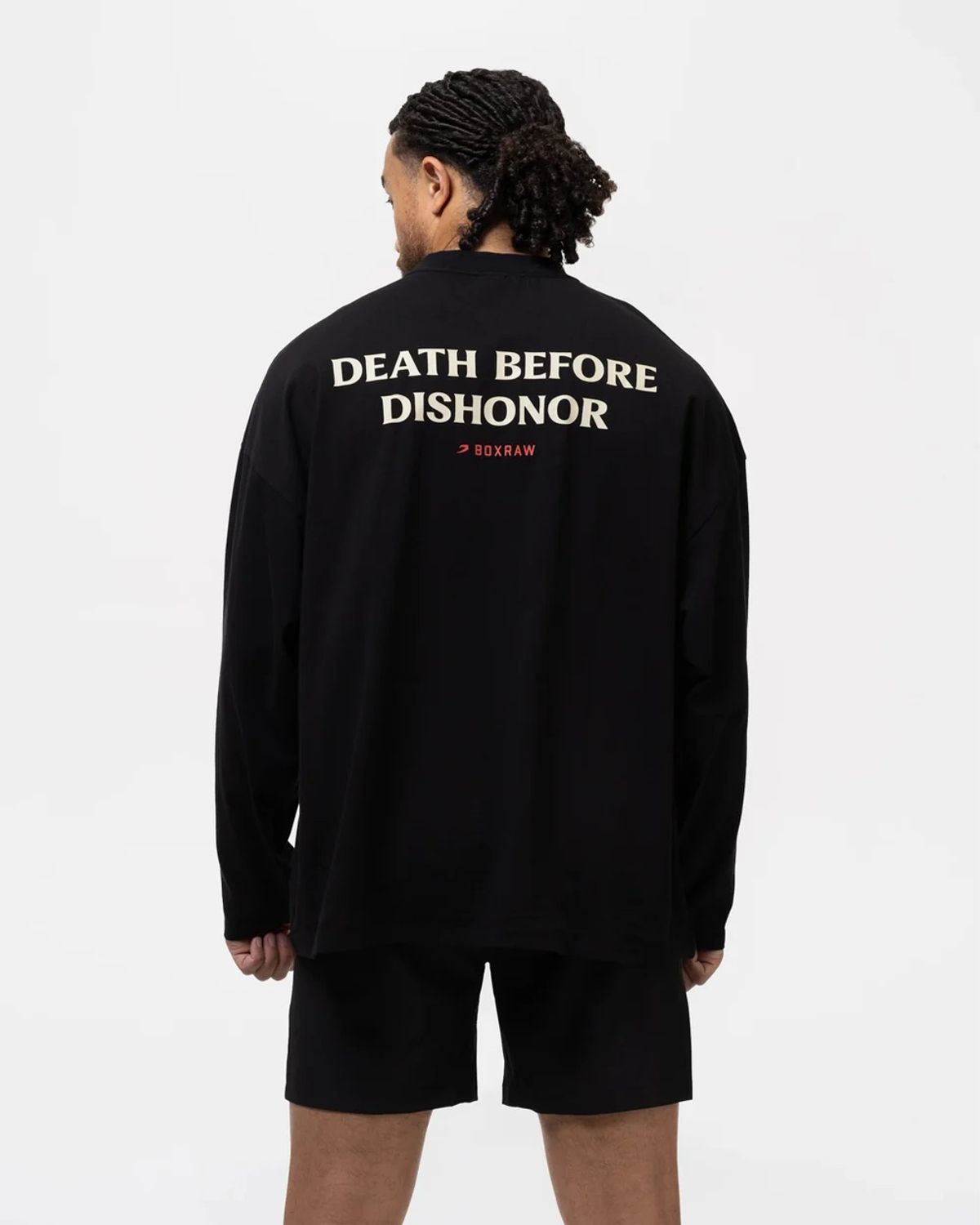 복스로(BOXRAW) Death Before Dishonor 롱슬리브 티셔츠 BXRW-DBDLST [블랙]