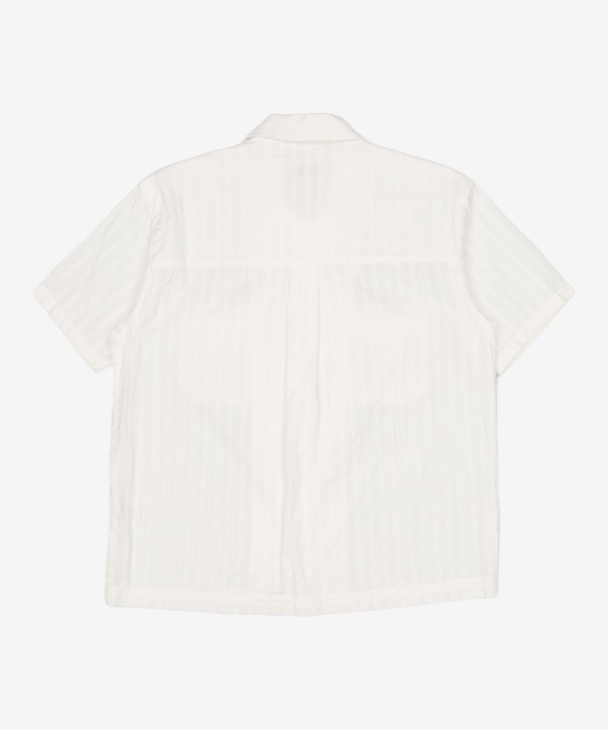 아우브아워(AUBOUR) wrinkled lapel shirts (ivory) L
