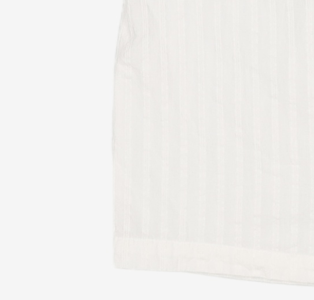 아우브아워(AUBOUR) wrinkled lapel shirts (ivory) L