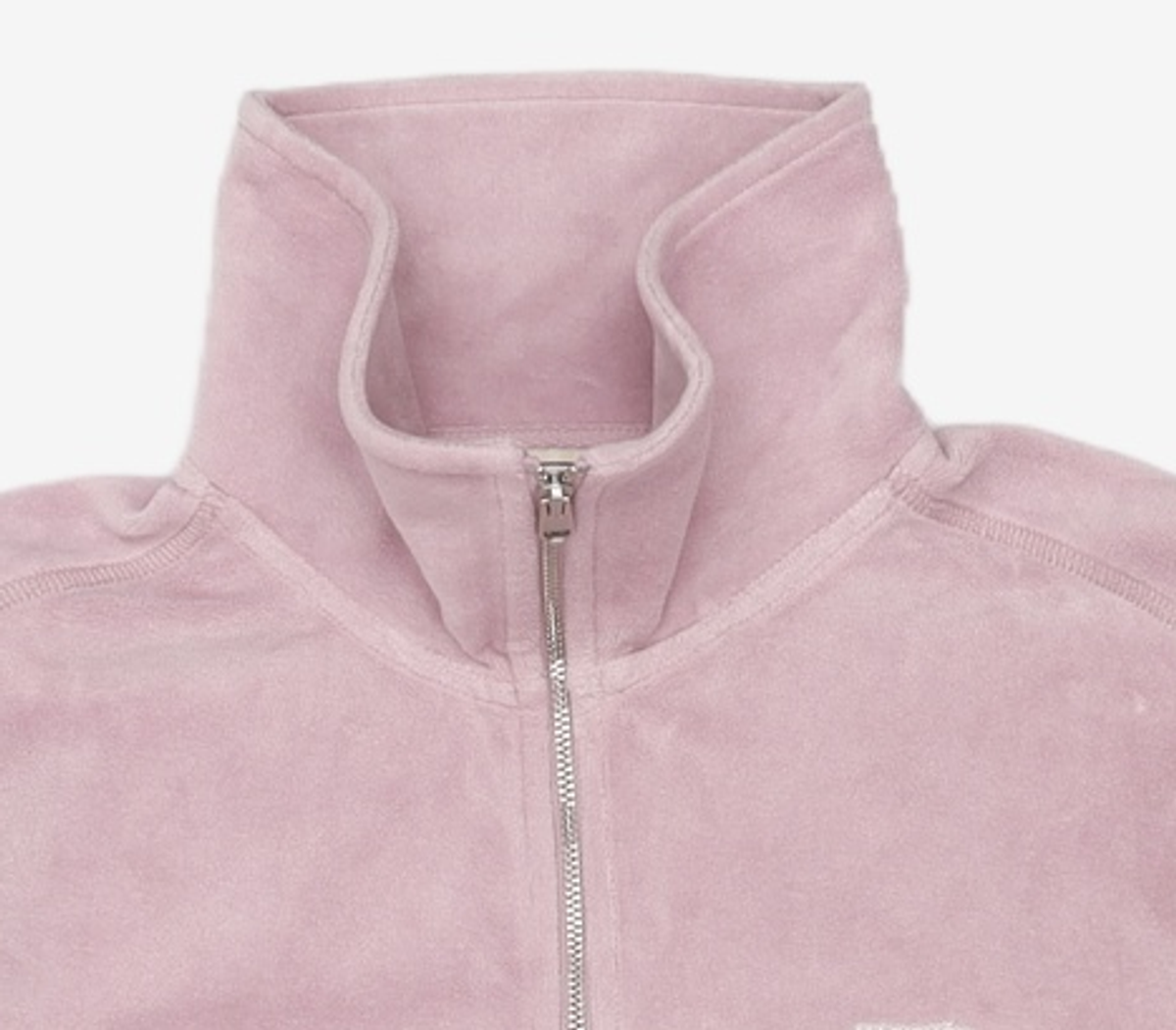 마리떼 프랑소와 저버(MARITHÉ + FRANҪOIS GIRBAUD) W LETTERING LOGO TERRY HALF ZIPUP SWEATSHIRT light purple M