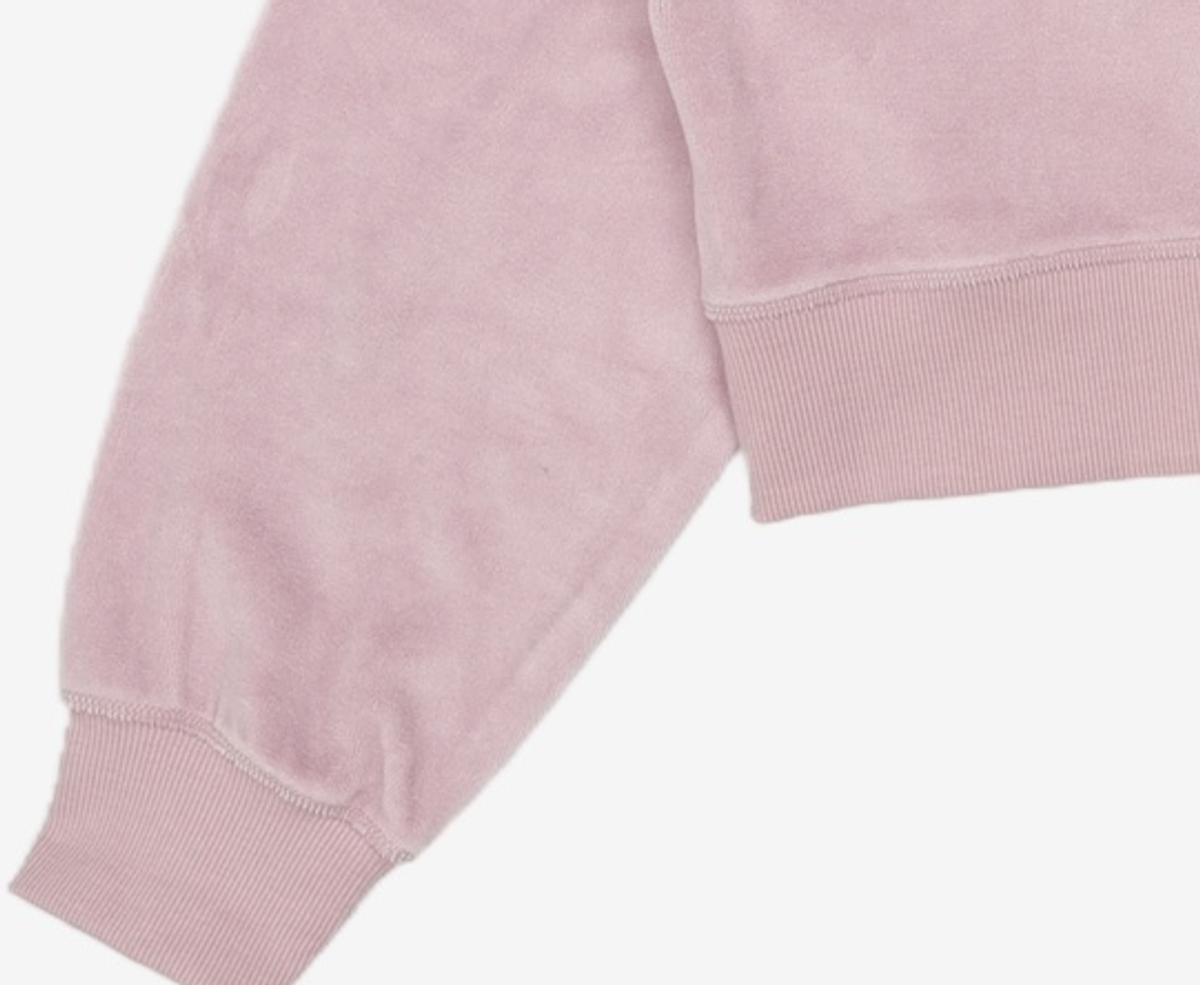 마리떼 프랑소와 저버(MARITHÉ + FRANҪOIS GIRBAUD) W LETTERING LOGO TERRY HALF ZIPUP SWEATSHIRT light purple M