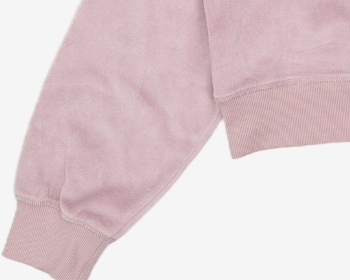 마리떼 프랑소와 저버(MARITHÉ + FRANҪOIS GIRBAUD) W LETTERING LOGO TERRY HALF ZIPUP SWEATSHIRT light purple M