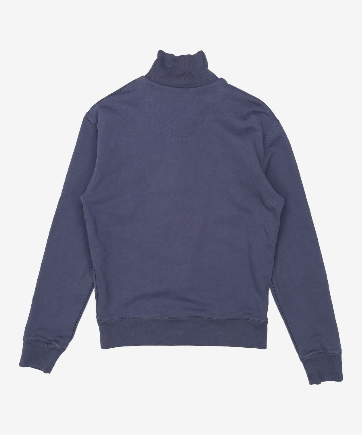 메종 키츠네(MAISON KITSUNE) 폭스 헤드 패치 컴포트 하프 집업 맨투맨 - 잉크 블루 / MM00314KM0001P476 XS