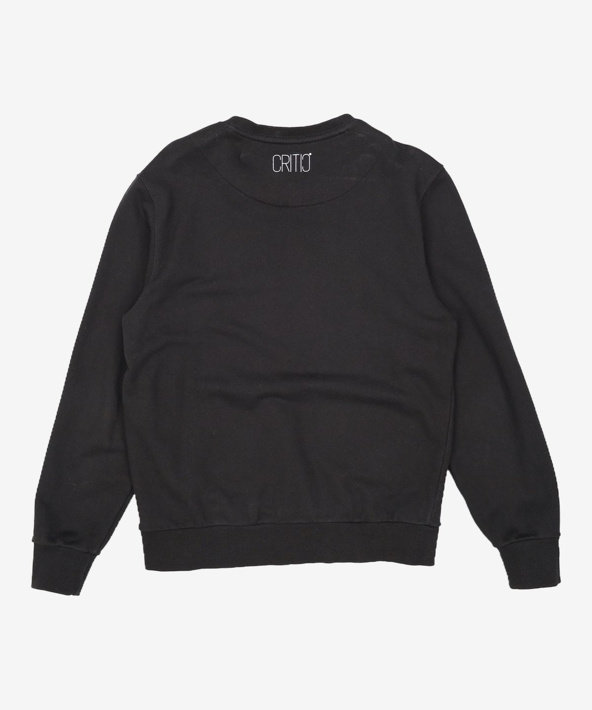 크리틱(CRITIC) FLORAL LOGO CREWNECK (BLACK) L