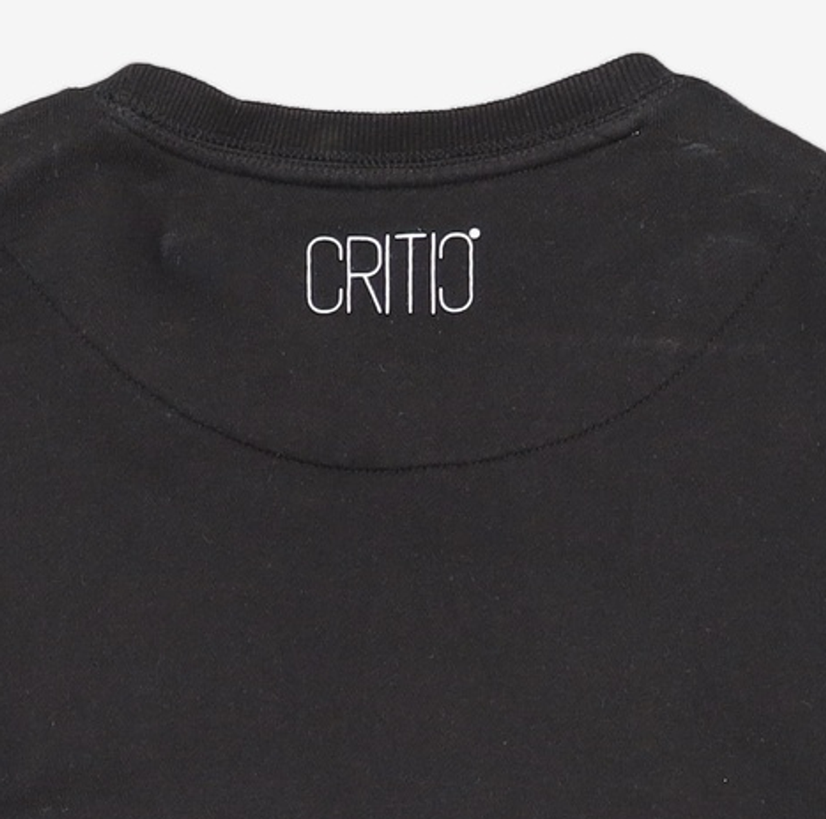 크리틱(CRITIC) FLORAL LOGO CREWNECK (BLACK) L