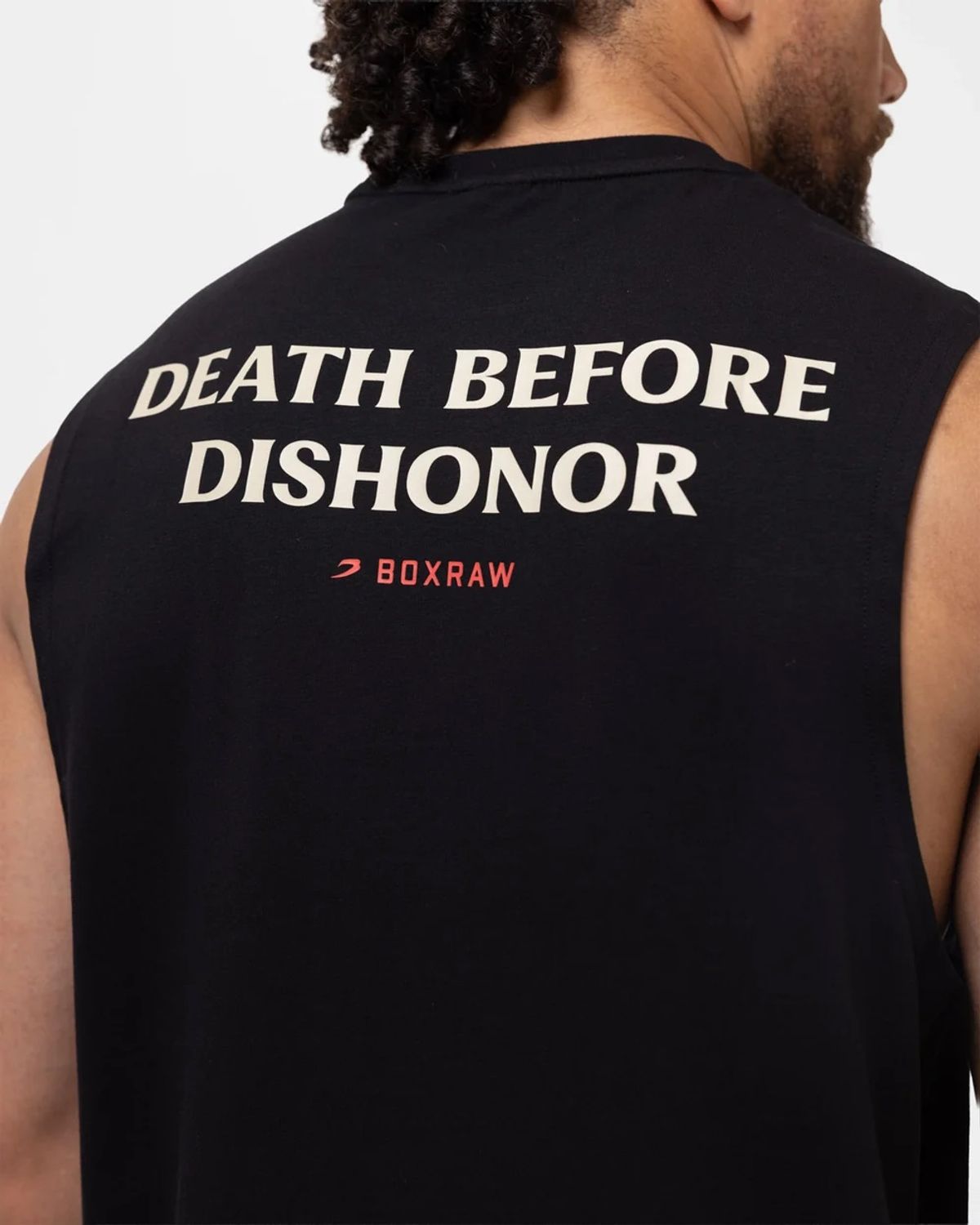 복스로(BOXRAW) Death Before Dishonor 머슬 탱크탑 BXRW-DBDMT