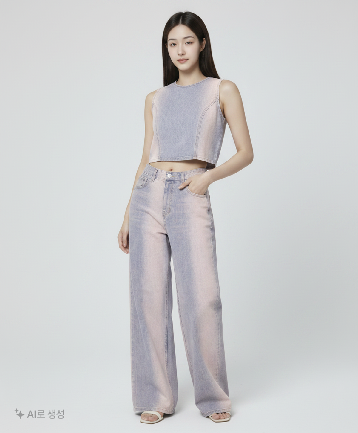 키르시(KIRSH) 키르시 칼라 샌딩 팬츠 [핑크] S