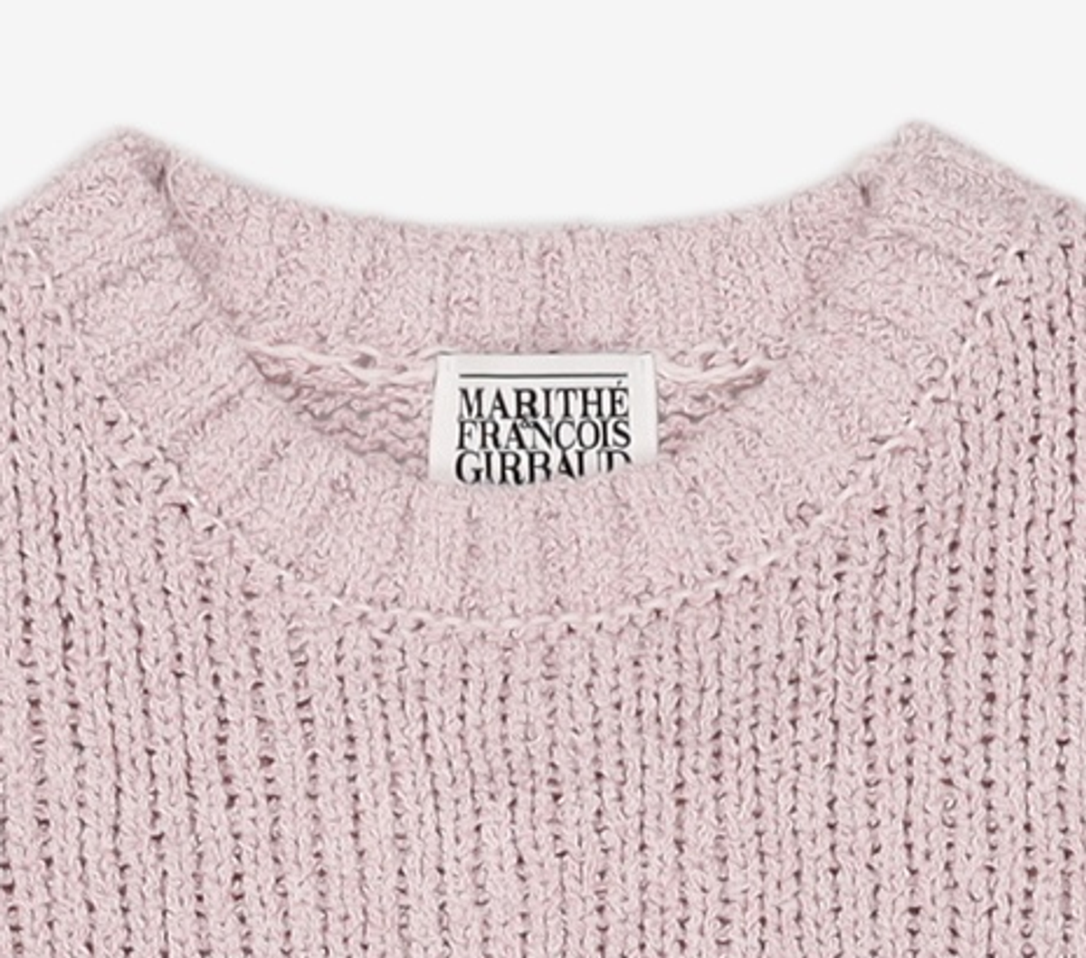 마리떼 프랑소와 저버(MARITHÉ + FRANҪOIS GIRBAUD) W CIRCLE LOGO BOUCLE KNIT pink OS