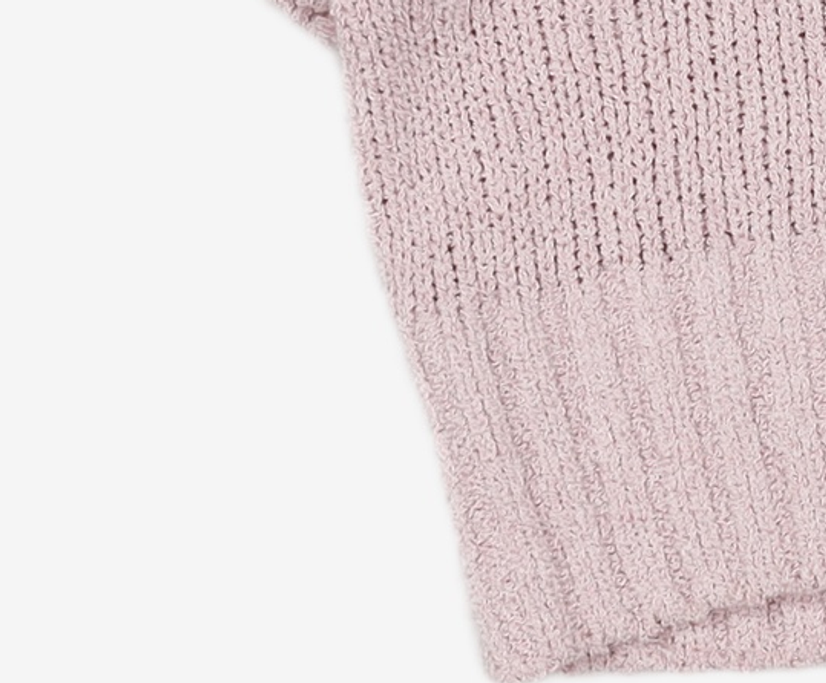 마리떼 프랑소와 저버(MARITHÉ + FRANҪOIS GIRBAUD) W CIRCLE LOGO BOUCLE KNIT pink OS