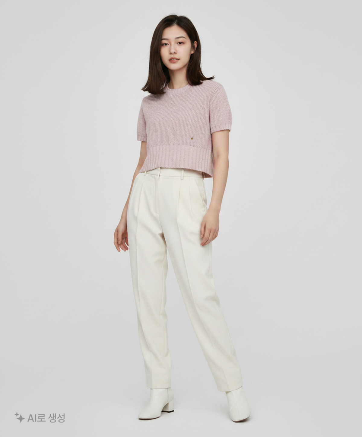 마리떼 프랑소와 저버(MARITHÉ + FRANҪOIS GIRBAUD) W CIRCLE LOGO BOUCLE KNIT pink OS