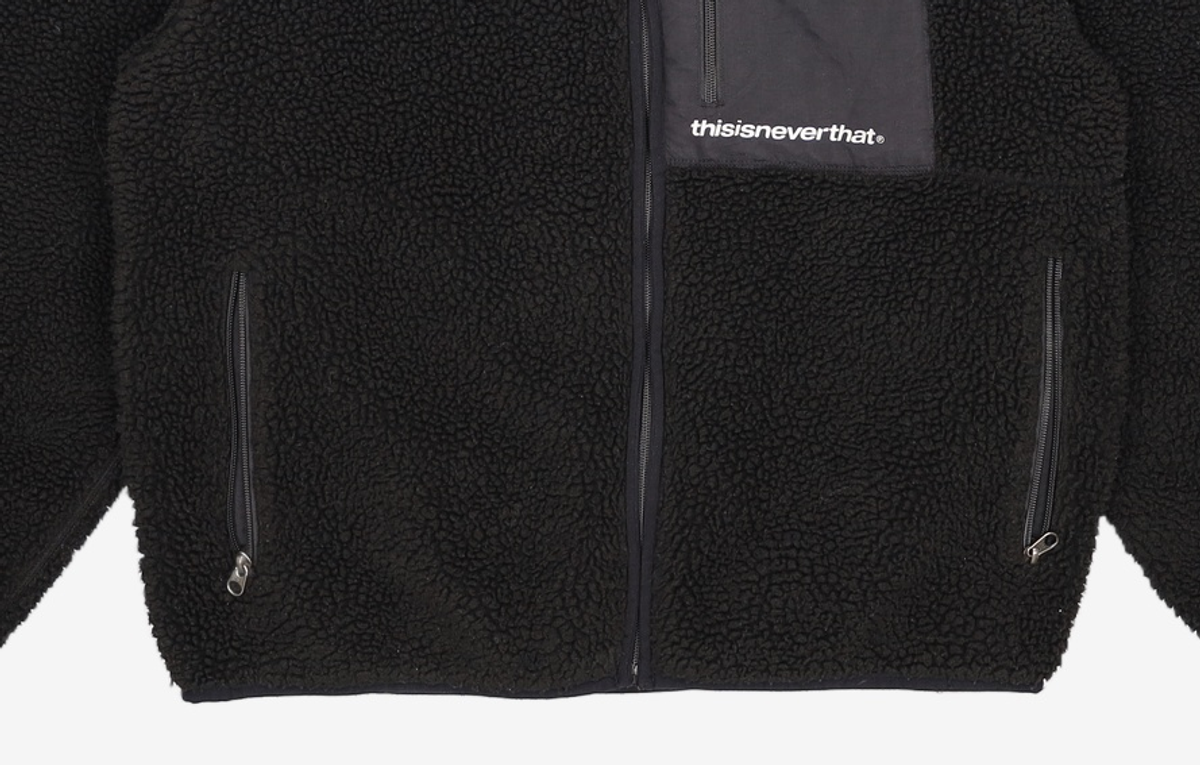 디스이즈네버댓(THISISNEVERTHAT) (FW21) SP Sherpa Fleece Jacket Navy L