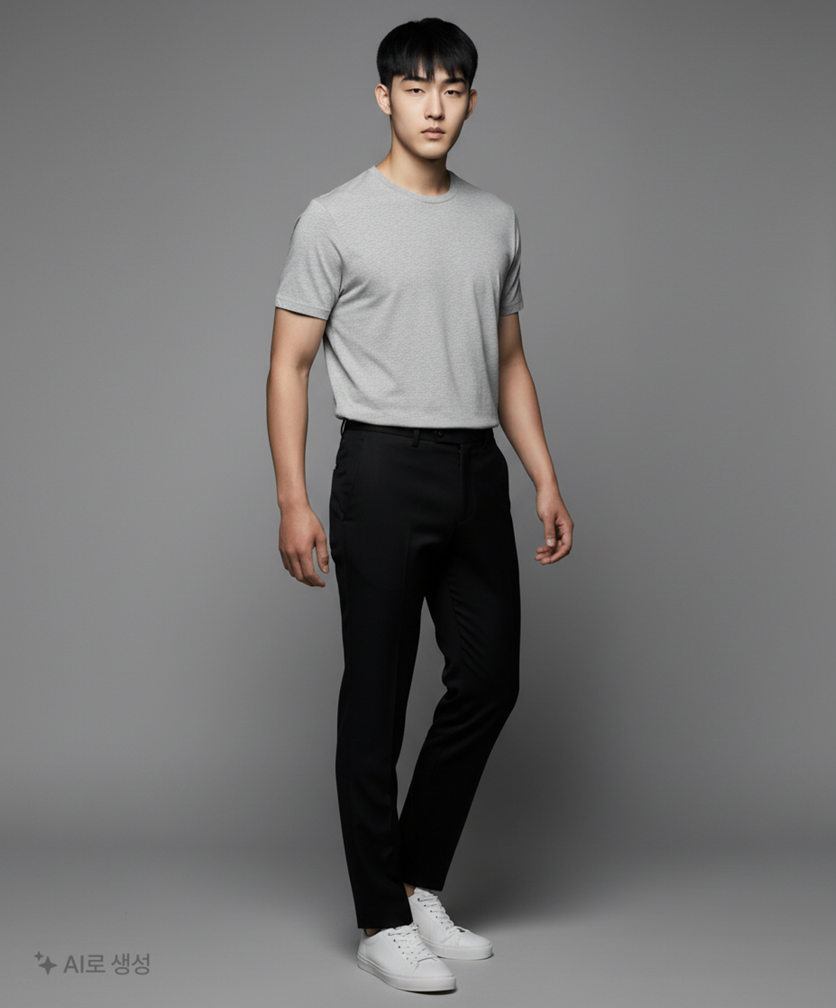 무신사 스탠다드(MUSINSA STANDARD) [쿨탠다드] 베이식 크루 넥 티셔츠 [미디엄 그레이] L