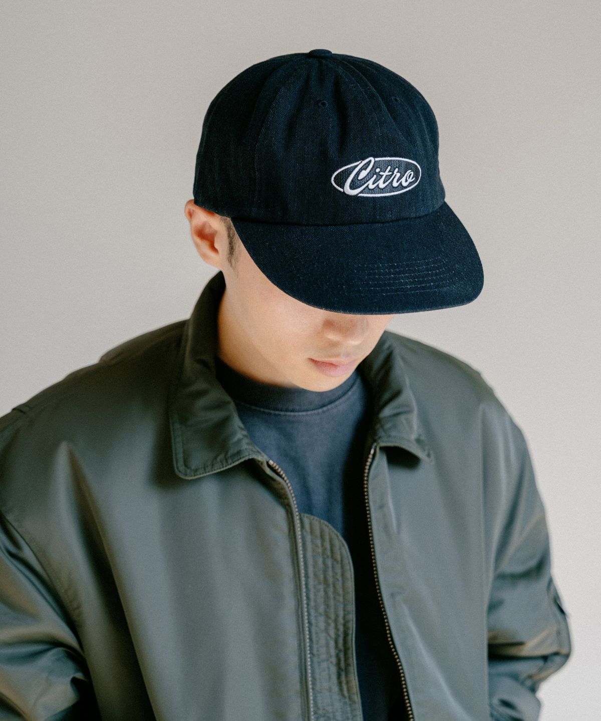 시트로(CITRO) 워크 로고 찰리캡 블랙