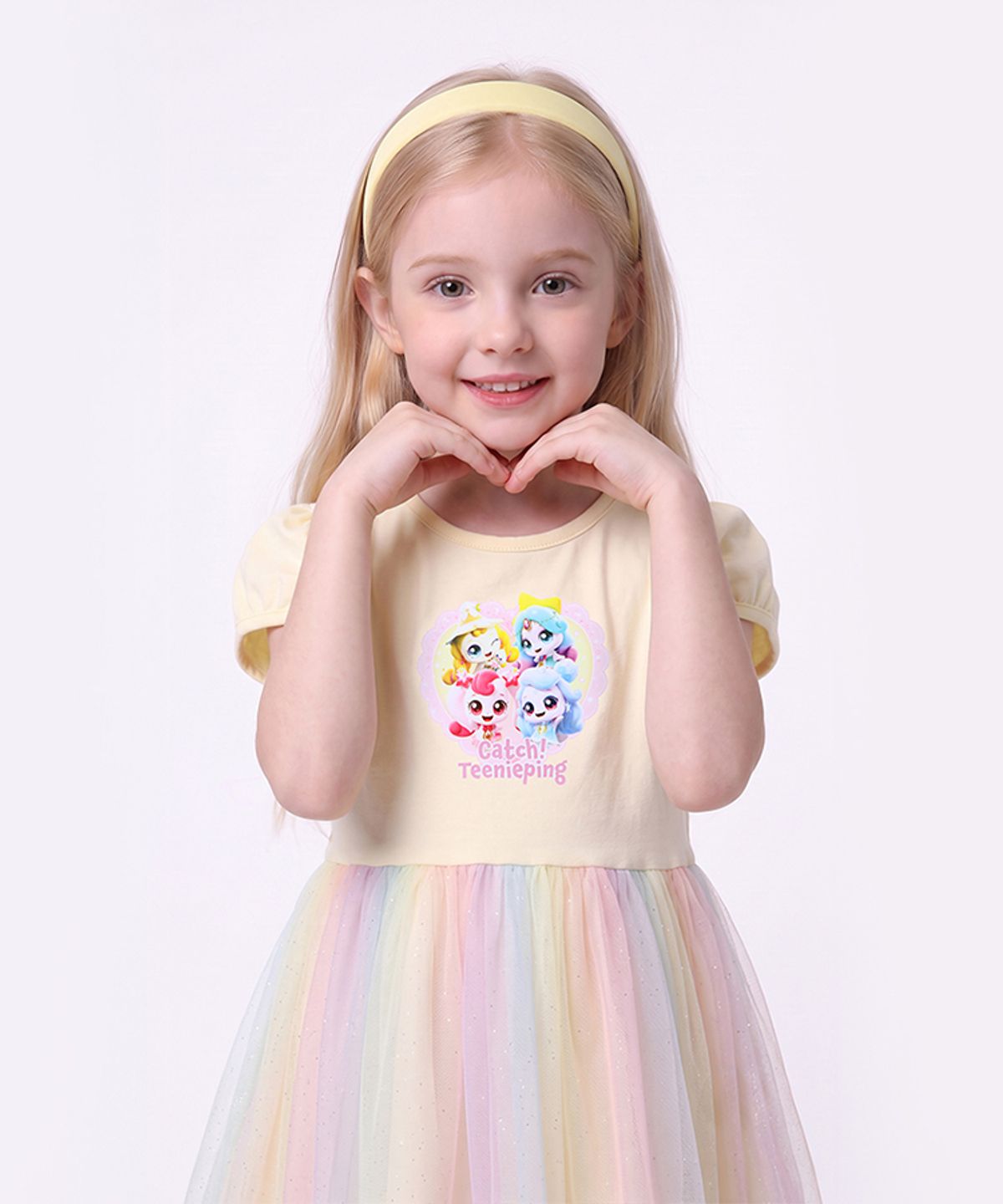 프리미에팜(PREMIERFAM) 캐치 티니핑 여아용 샤 레이스 원피스YE